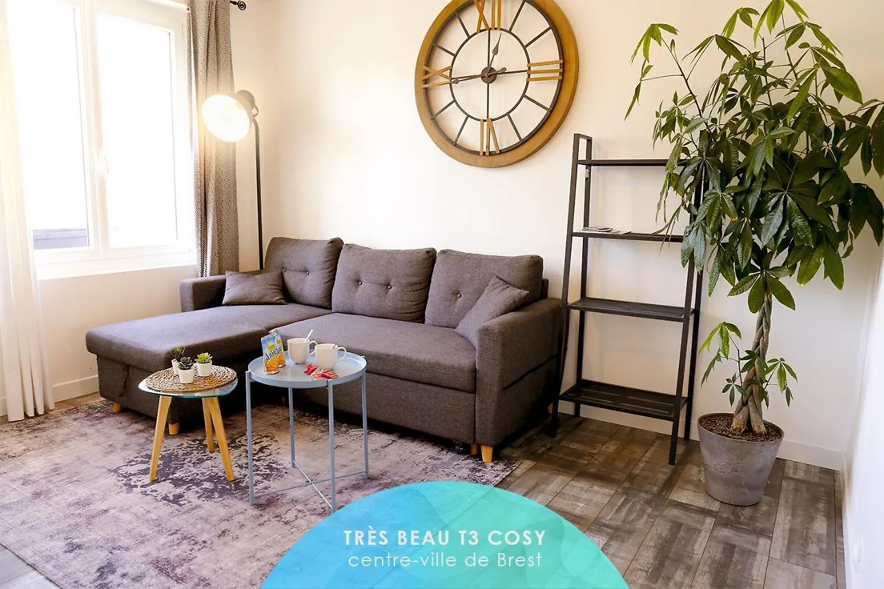 Kailhenn: Joli T3 Cosy, Bien Equipe, Proche Tram Apartment Brest